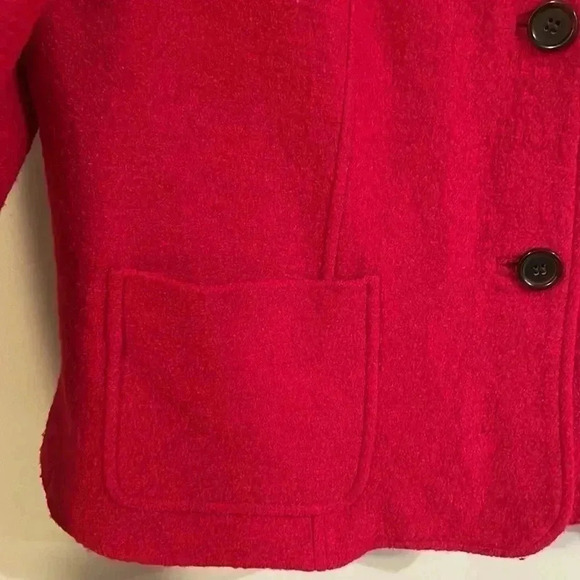 NWOT [16P]Talbots Red Wool Viscose Blend Butter  Down Coat - Picture 3 of 6